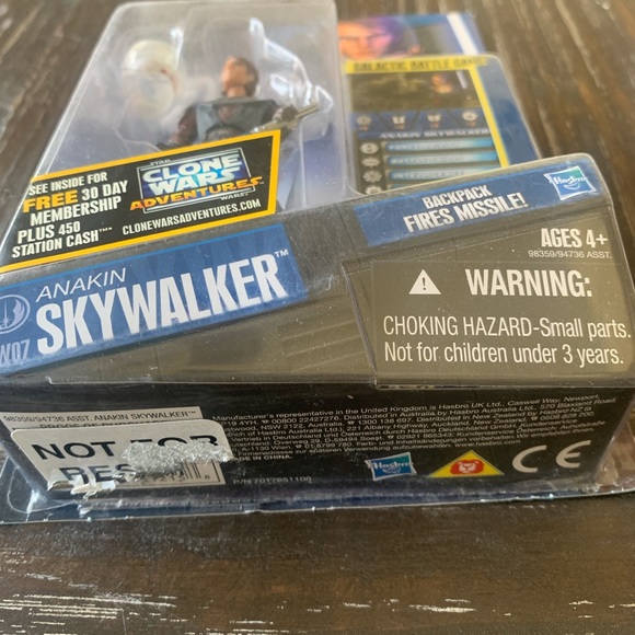Star Wars The Clone Wars CW07 Anakin Skywalker Action Figure Hasbro New - Picture 4 of 5